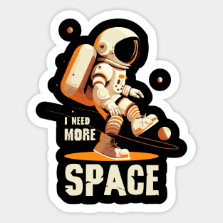 More Space Needed Sticker